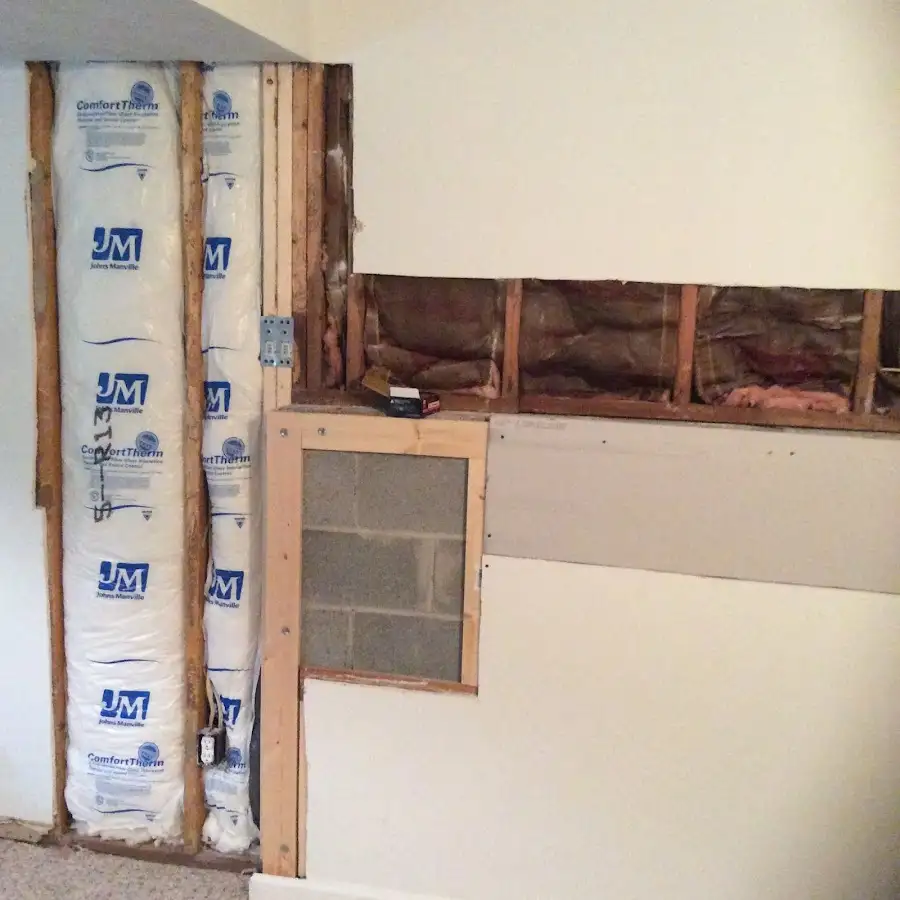 Wall insulation replacement during Odor Removal & Deodorization in Creve Coeur